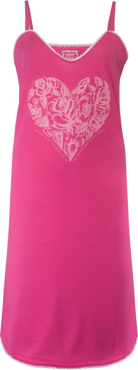 Tenderness Dames Nachthemd - Spaghetti Bandje - Roze