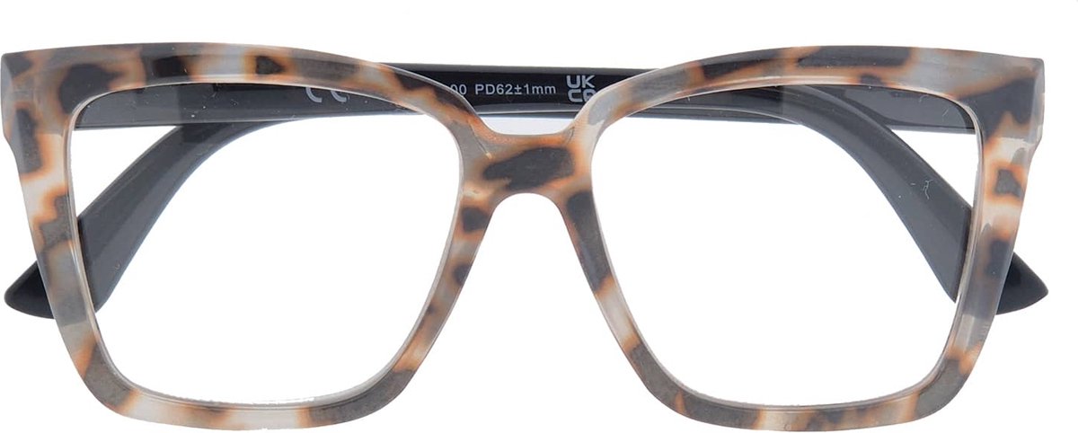 Noci Eyewear RCW032 leesbril Vita - Groot montuur - Milky tortoise