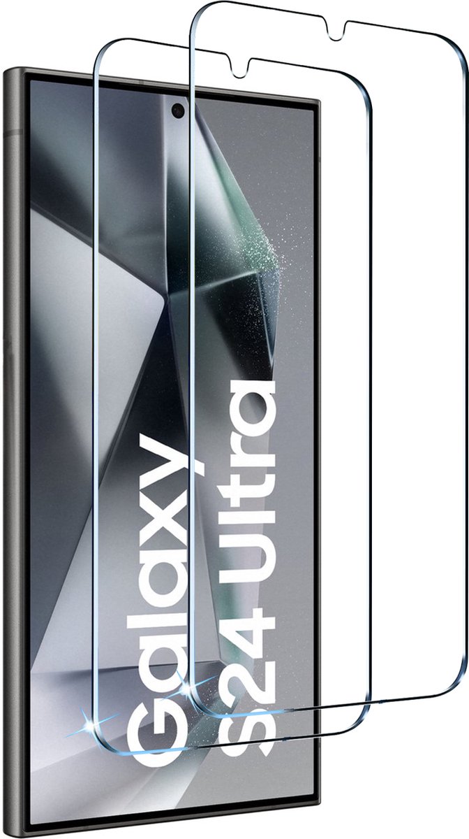 BixB screenprotectors 2 Stuks geschikt voor Samsung Galaxy S24 Ultra Screenprotector - gehard glas Tempered Glass