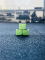 RXpursuit Lot de 3 Tape adhésives vertes de Premium pour levage de pouce, crochet pour haltérophilie, crossfit, dynamophilie, entraînement de force. Tape de Sport athlétique