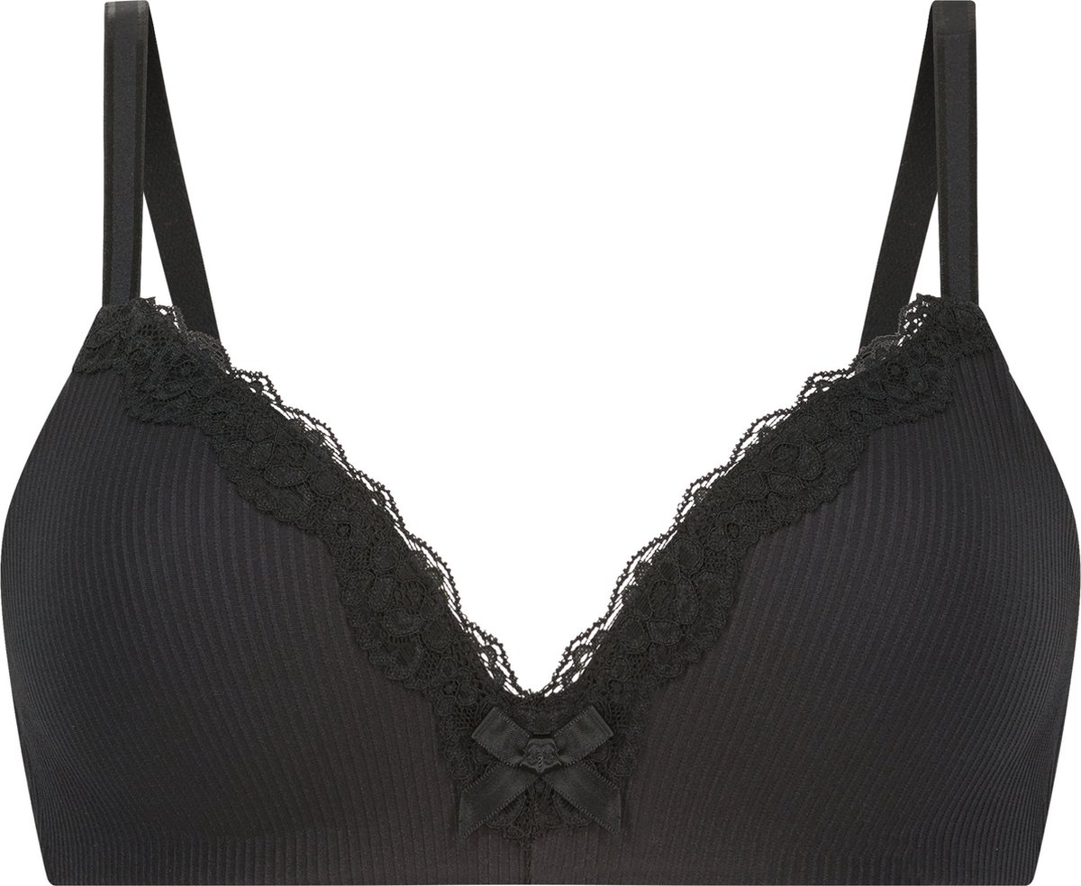 Hunkemöller Dames Lingerie Voorgevormde bh zonder beugel Lola - Zwart