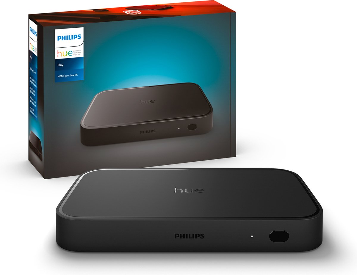 Philips Hue Play HDMI sync box - 8K ondersteuning - Zwart | bol