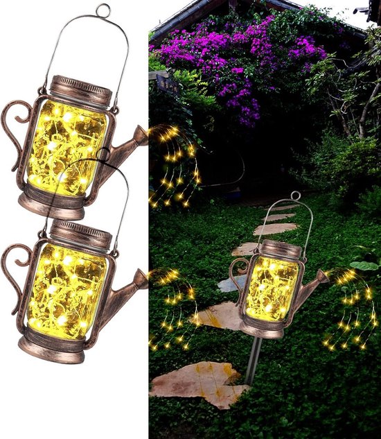 Tuinverlichting op Zonne-energie - Lichtketting Verlichting - Duurzaam en Sfeervol - Automatische Sensor - Waterbestendig - Eenvoudig te Installeren