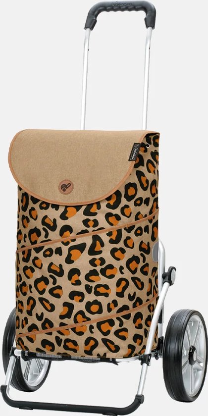 Andersen SHOPPER MANUFAKTUR Chariot de courses Royal Shopper Tyra Leo Beige