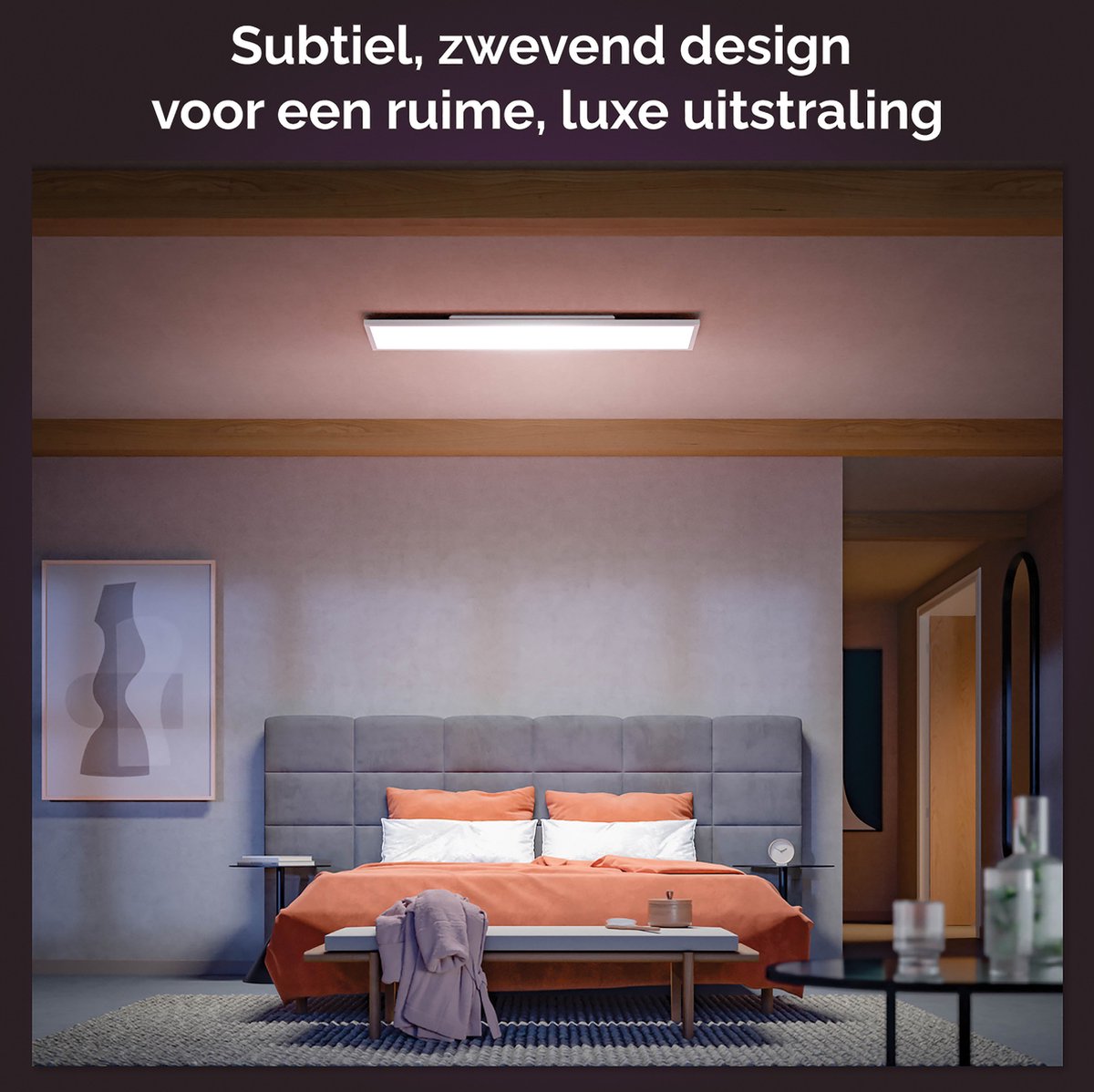 Philips Hue Surimu paneellamp – wit en gekleurd licht – wit – rechthoekig — afbeelding 4