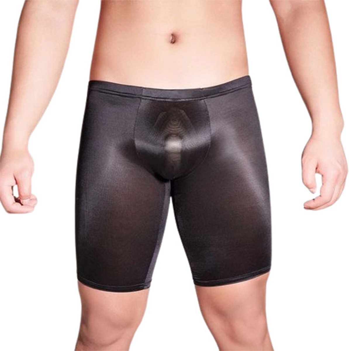 Goedkoopste Erotische transparante heren short - Korte broek - Stretch - One size - Sexy heren lingerie - Uitdagende look - Goede kwaliteit