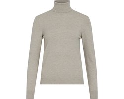 foto van Vila T-shirt Vicomfy L/s Roll-neck Knit Top/pb 14097994 Natural Melange Dames Maat - Small