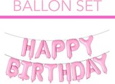 Gelukkige verjaardag brief ballonnen, 40cm lang. Roze kleur. Geweldig voor elk verjaardagsfeestje. Gelukkige verjaardag ballonnen.