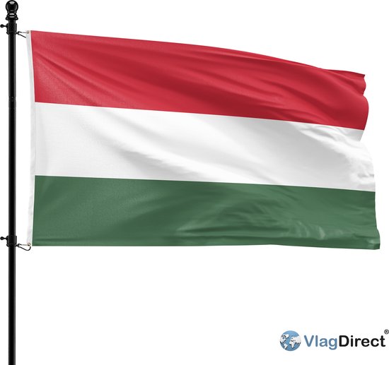 VlagDirect - drapeau hongrois - Hongrie drapeau - 90 x 150 cm.
