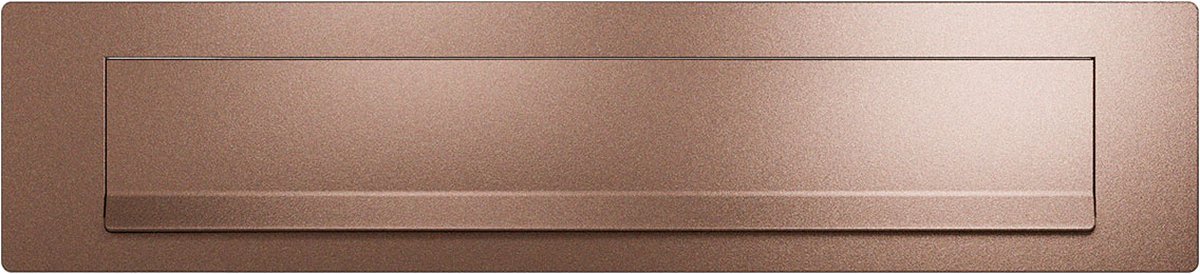Briefplaat - Brons Kleur - RVS - GPF - Brons Kleur RVS - GPF - Bronze blend 340x77 mm - GPF9830.A2