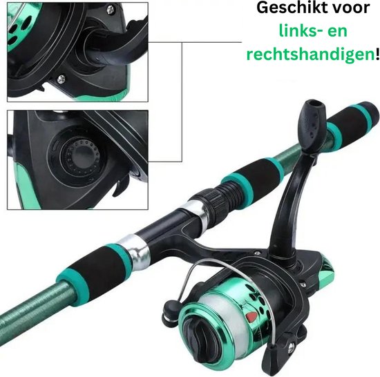 Vishengelset - Blauw - 20 delig - Met Opbergtas - Vishengel Kinderen - met Molen - Vishengel - Werphengel - Vishengels - Vishengel Telescoop — afbeelding 3