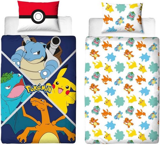 Pokémon Dekbedovertrek, Power Squad - Eenpersoons - 140 x 200 70 x 90
