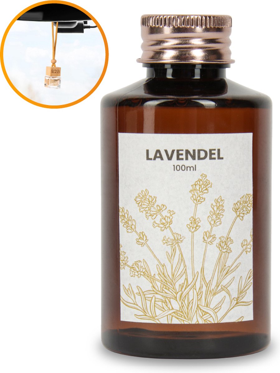 Goedkoopste R2B® Autoparfum Navulling 'Lavendel' - 100ml - Auto Geurverfrisser - Luchtverfrisser - Autogeur - Autoparfum