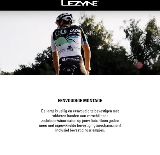Lezyne Femto USB-C Drive Voor- en Achterset - Fietsverlichting Set - Fietslamp Voorlicht en Achterlicht - USB-C Oplaadbaar Fietslicht - Veiligheidslampjes - 6 knipperstanden - 2 Stuks - Zwart — afbeelding 2