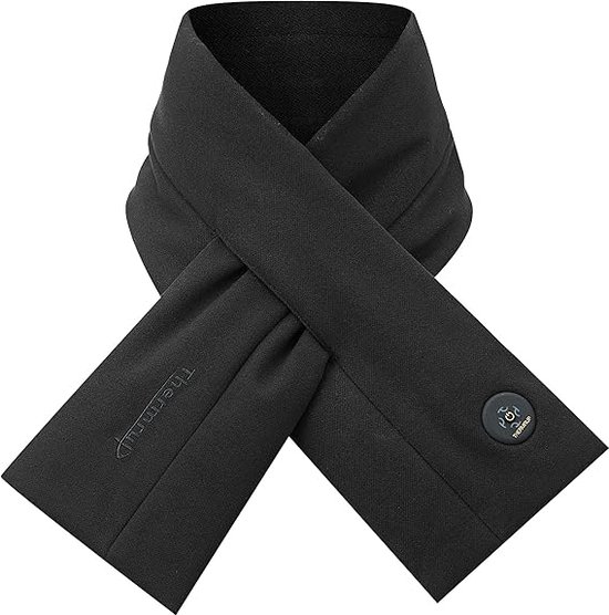 Thermrup® - Sjaal met Accu Verwarming - Kleur Zwart - Draagbare Verwarmde Sjaal - Oplaadbare Elektrische Sjaal met Instelbare Warmtestanden - Ideaal voor Winterse Buitenactiviteiten - Comfortabel en Warm
