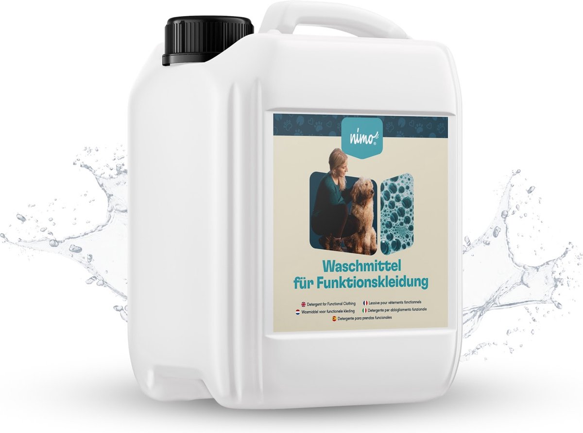 Goedkoopste nimo® wasmiddel voor functionele kleding • reinigt betrouwbaar zonder geur- en kleurstoffen