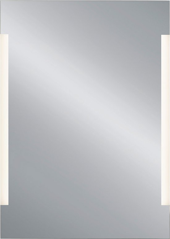 Miroir de salle de bain LED - Torna Isil - Rectangle - IP20 - Interrupteur tactile - 15W - Couleur personnalisable - Verre miroir