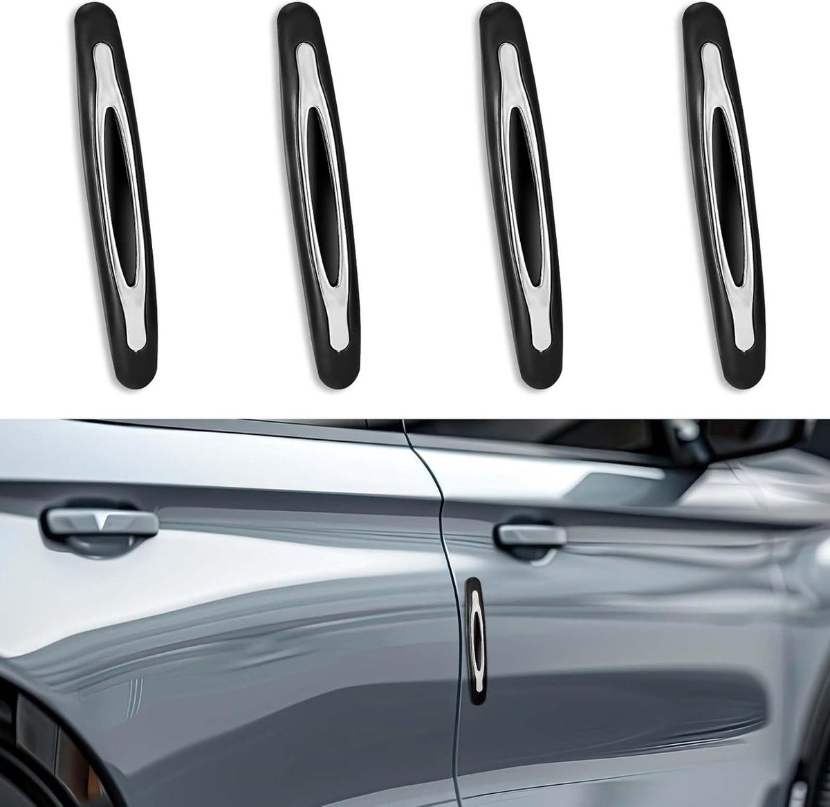 Goedkoopste Deurrandbescherming autodeurbescherming - bumperstrepen sticker - sierlijst voor deurbescherming - anti-botsingen krasbescherming - waterdicht - universeel - auto