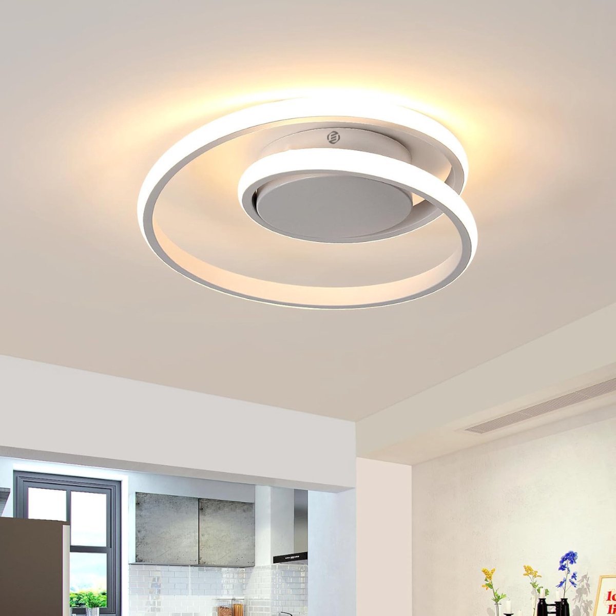 Equivera Plafonaire Lamp - Lamp - Plafond Lamp - Plafonnaire Lamp - Plafondlamp Wit