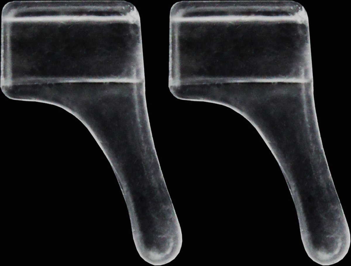3 Paar Anti-slip Oorhaakjes Mini - Brilhaakjes - Siliconen - Transparant