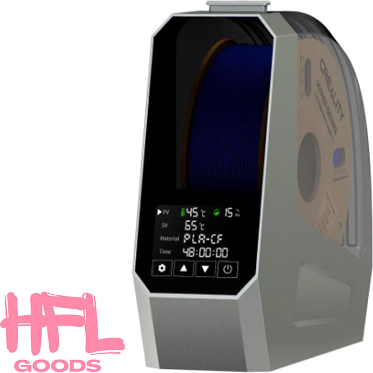 HFL Goods Hetelucht Verwarming - Gloeidraaddroger - 145 W - Zwart
