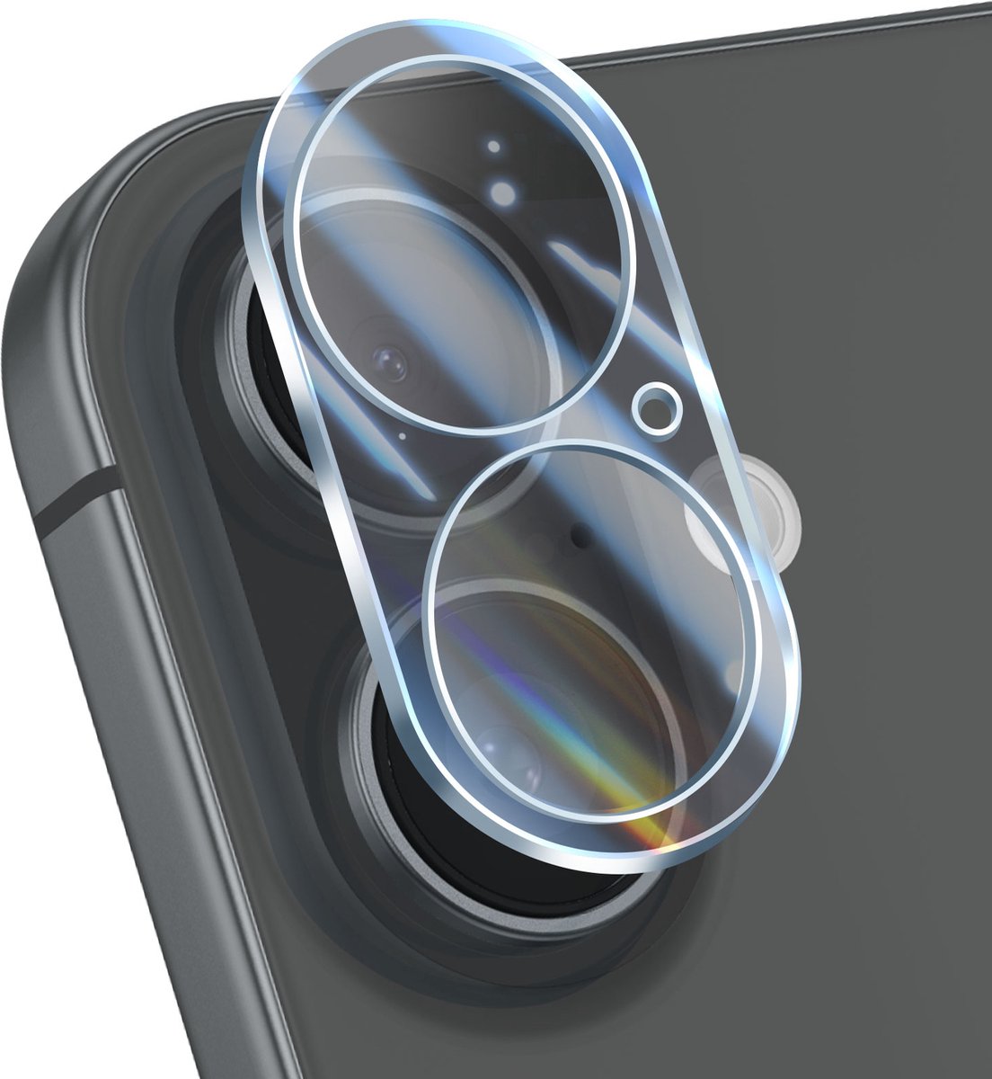 Avizar Cameraglas Geschikt voor Apple iPhone 16 Hardheid 9H Anti-kras, Transparant