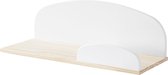 LUCEVI - Kiddy Wandplank 65cm - Hout - Wit - 65x25x21.5 cm