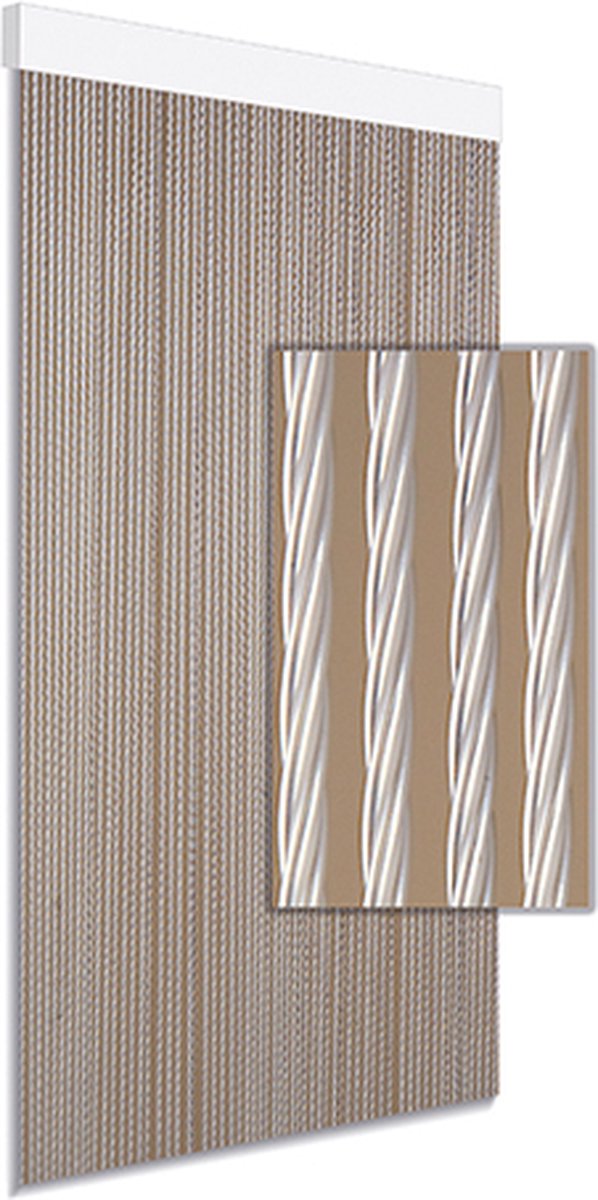 DEGOR - vliegengordijn - deurgordijn - Liana - parelmoer - 90x210cm