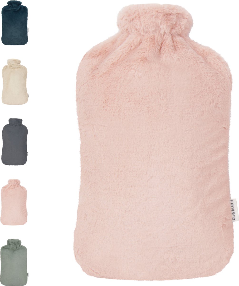 Goedkoopste Ølav North - XXL Kruik met Nordic Fur hoes - Tot 8 uur warmte - Heerlijk zacht - Warmwaterkruik - 3.4 liter – Frosted Rosé - Cadeau voor haar, vrouw, vriendin