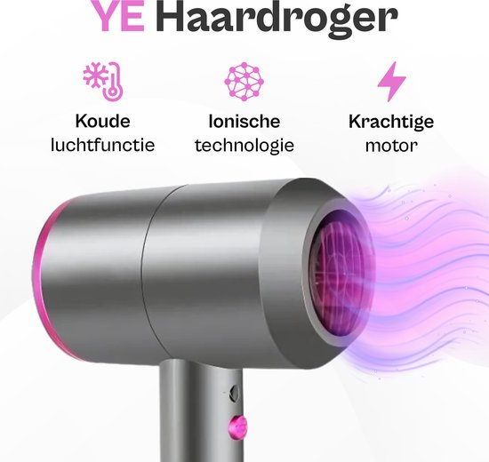 Ionische Haardroger met Diffuser - 3 Warmtestanden - Professionele Föhn ...