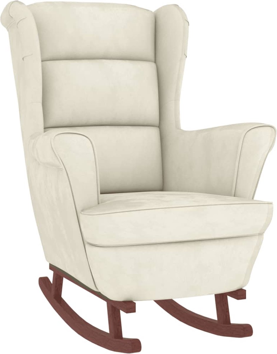 Fauteuil - Relaxzetel - Relaxstoel - Relaxfauteuil - Stoel - Met armleuning - Voor één Persoon - Crème