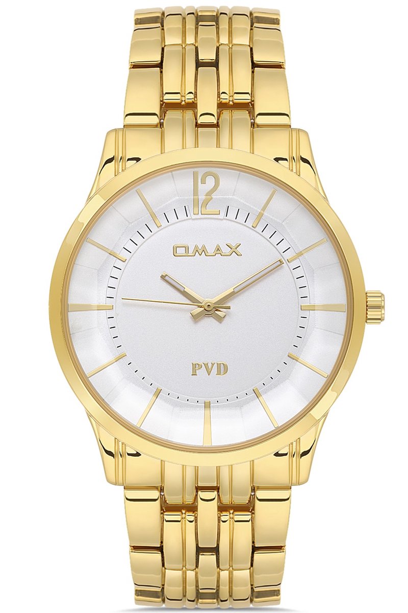 OMAX 00NSC003Q008 Quartz Horloge - Heren - Edelstaal - Waterdicht - 42mm