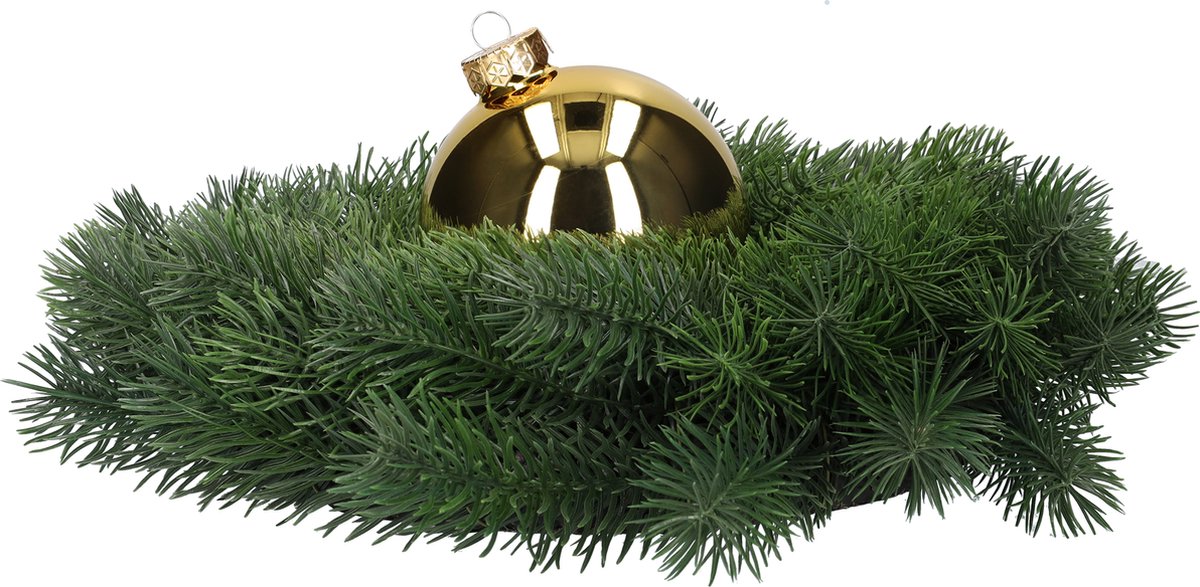 Glazen kerstballen - Set van 4 stuks/100mm - Luxe kerst decoratie - Sfeervolle kerstversiering voor in de kerstboom - Glas - Bright Gold Glans - Goud – foto 5