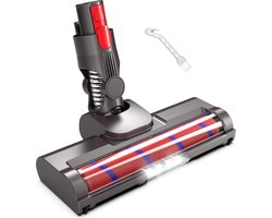 ZENC® Zuigmond met LED Geschikt voor Dyson V15, V11, V10, V8 & V7 Steelstofzuiger - Borstel - Vloerborstel - Stofzuigermond - Opzetstuk - Parketborstel - Mondstuk - Stofzuiger - Stofzuigeraccessoires - Grijs