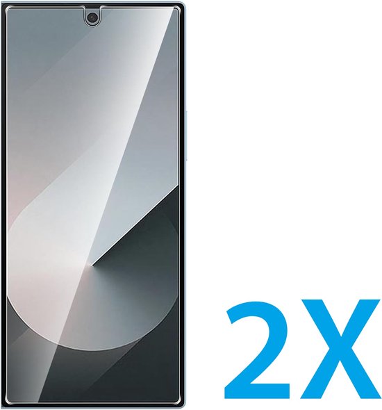 Protecteur d'écran Adapté pour : Samsung Galaxy Z Fold 6 - Protecteur d'écran 2x - verre - protéger - verre de protection - ZT Accessoires