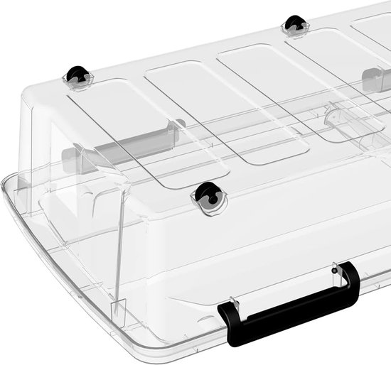 PAFEN 4x opbergdoos op wielen, 29l -58x39x16cm - SET opbergdozen