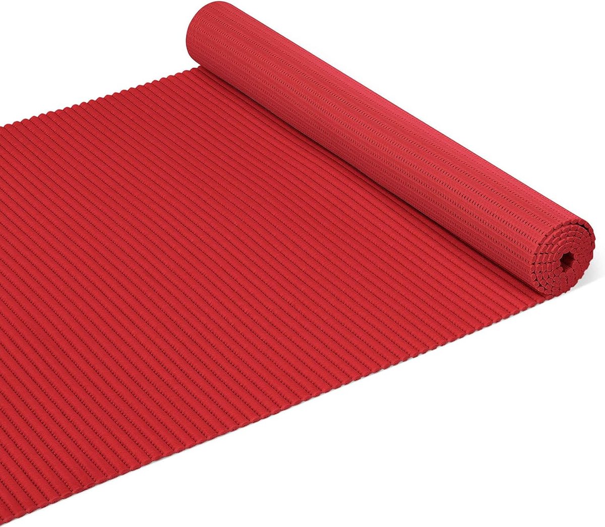 Goodivery ® Zachte Schuim Badmat Anti-Slip Douchemat Vuurrood 65 x 1500 cm (15 m)