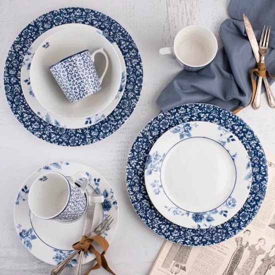 Laura Ashley Blueprint Collectables Serviesset - Servies - 4 persoons - 16 Delig van Laura Ashley — afbeelding 4
