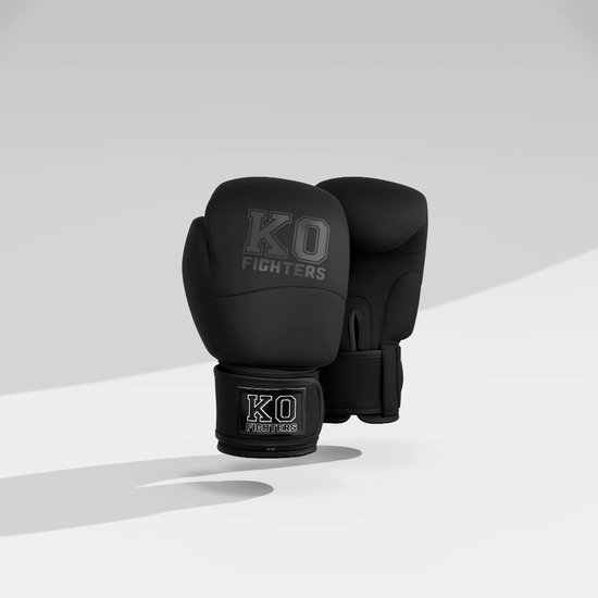 KO Fighters - (Kick) Bokshandschoenen - Boxing Gloves - Zwart
