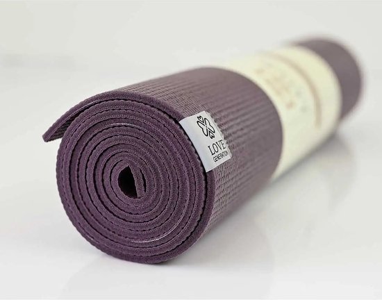 Love Generation - Love Yogamat │Extra Dik │Aubergine Paars van Merkloos — afbeelding 3