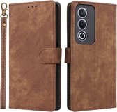 Coverup Hoesje - Geschikt voor OPPO A80 Hoesje - Coverup Book Case met Koord - Bruin