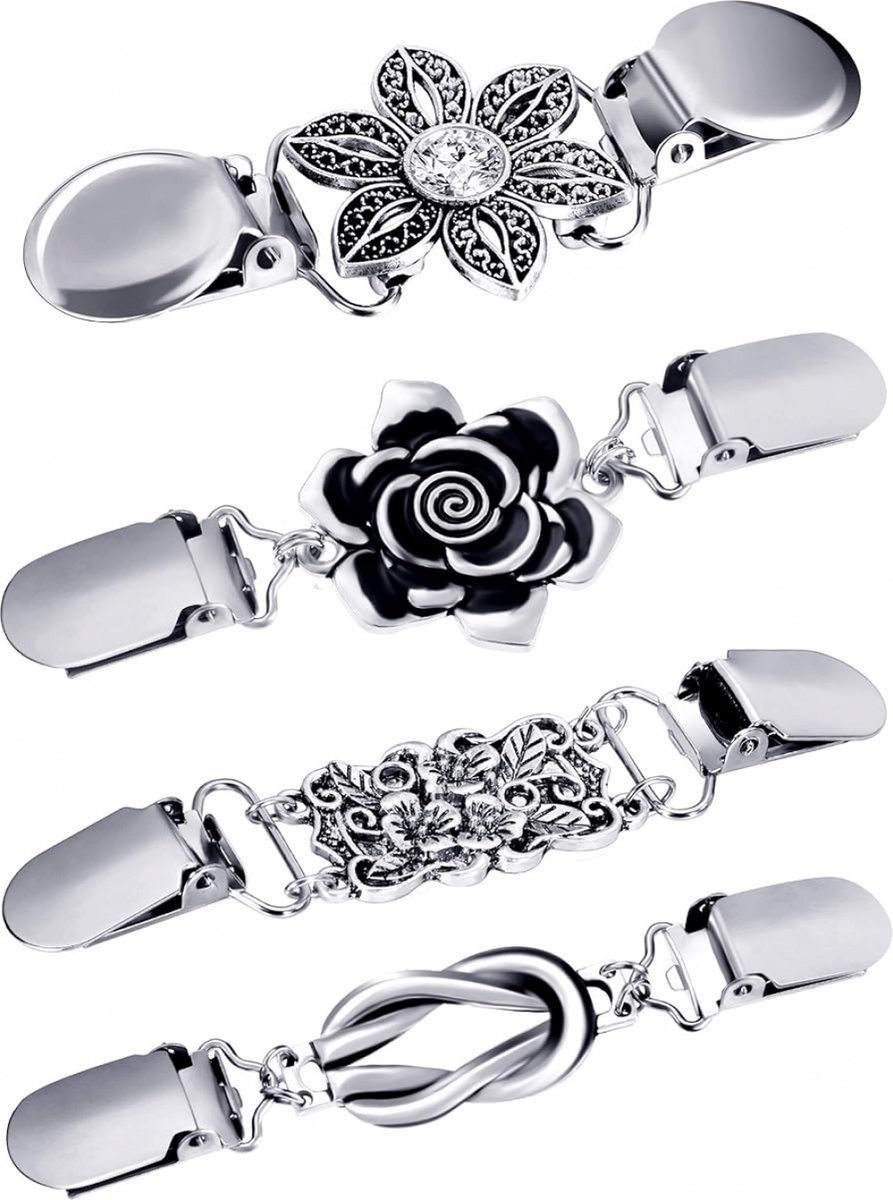 4 Stuks Broche clip