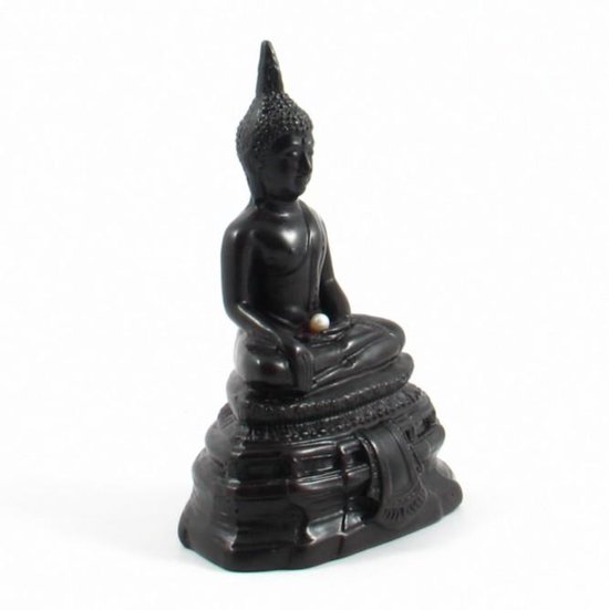 Beeld Polystone Boeddha met Parel (15 cm) | bol.com