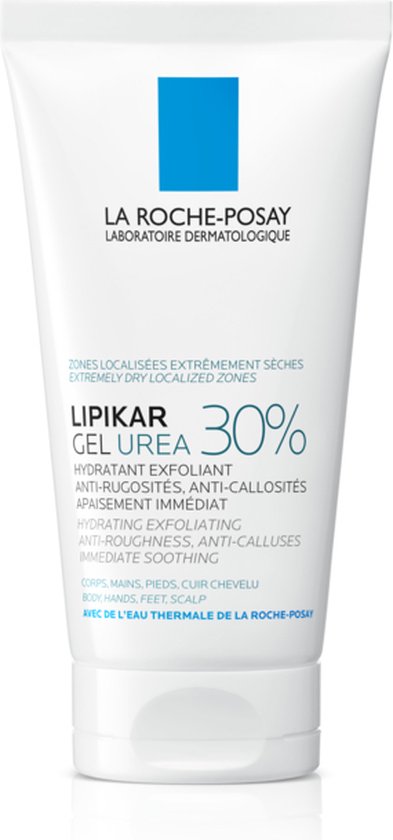 La Roche-Posay Lipikar Urea 30% Gel - Voor zeer Droge, Ruwe Plekken met Schilfers - Met 30% Ureum en Niacinamide - 50ml