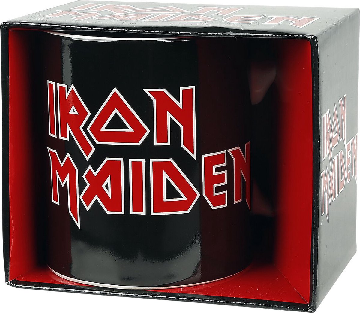 Iron Maiden Iron Maiden Logo Unisex Kop - zwart/rood/wit - Standard