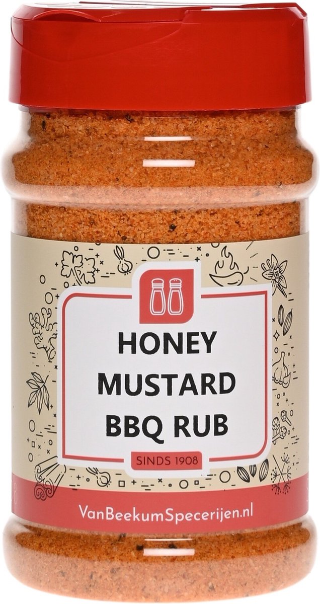 Goedkoopste Van Beekum Specerijen - Honey Mustard BBQ Rub - Strooibus 225 Gram