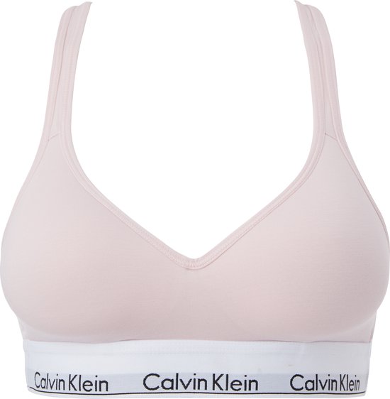 Calvin Klein dames Modern Cotton bralette top - met voorgevormde cups - licht roze