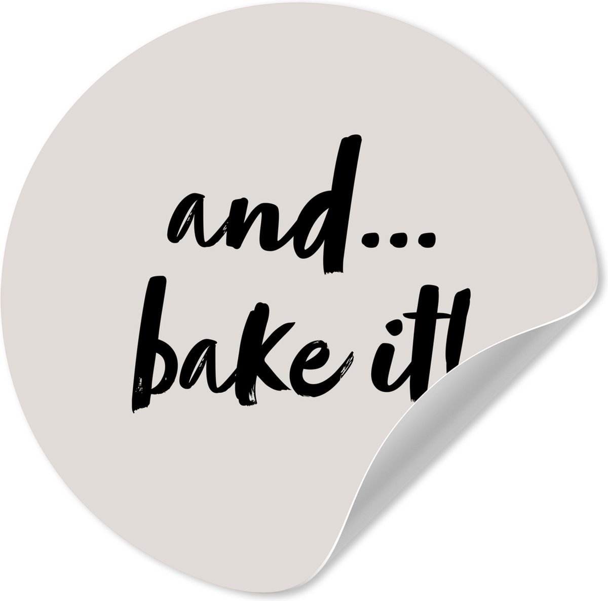WallCircle® - Behangcirkel 140x140 cm - Muurstickers Bakken - Keuken - Inductie beschermer
