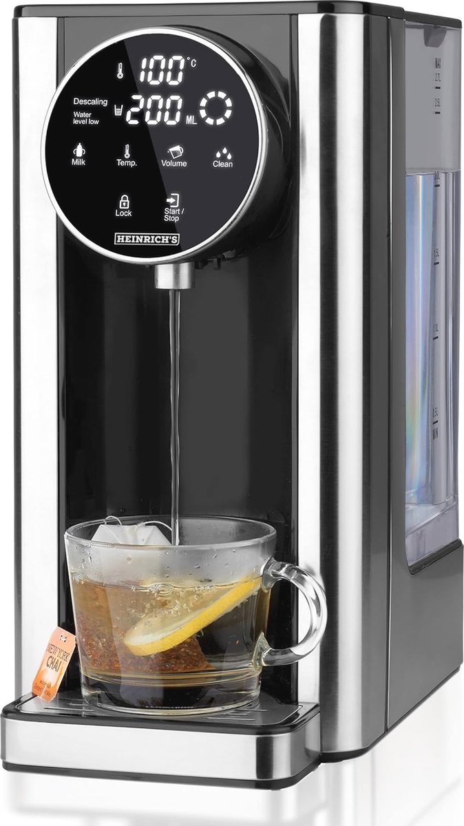 Compacte Warmwaterdispenser met Instelbare Temperatuur 40-100°C voor Thee en Babyvoeding