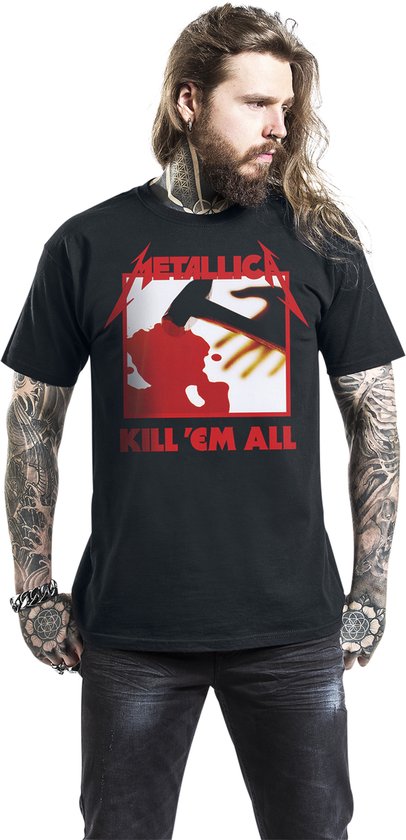 Metallica Tshirt Homme -L- Kill 'Em All Tracks Zwart